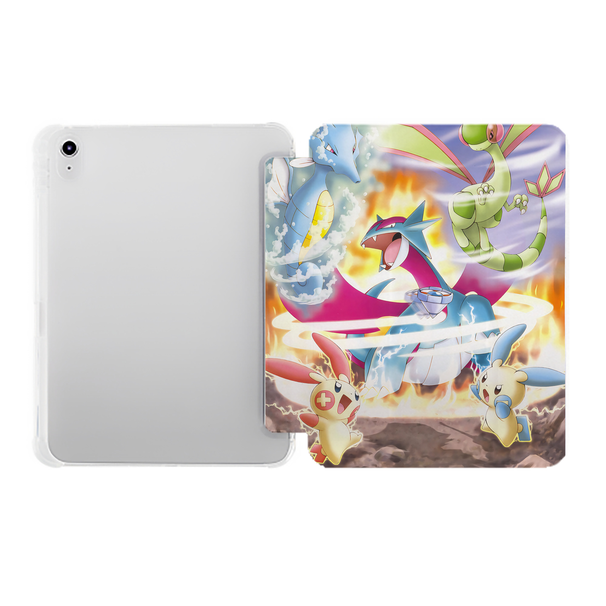（画像用） ポケットモンスター Pokémon IPad ケース ペン収納付き 三つ折りスタンド PUレザー×シリコン 対応機種9.5/10.5/10.9インチ